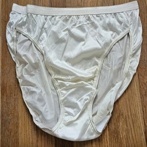 Vintage Jockey for her french cut sissy panties silky satin semi sheer nylon